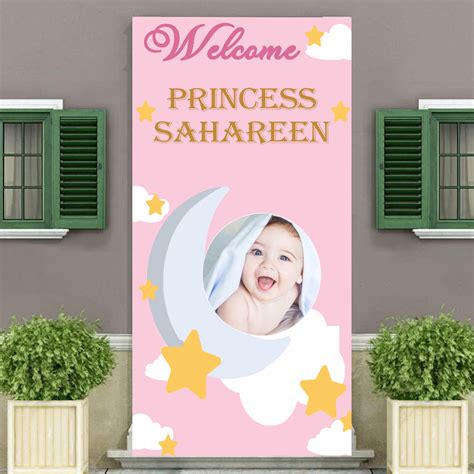 Buy Baby Welcome Customized Welcome Banner Roll up Standee | Party ...