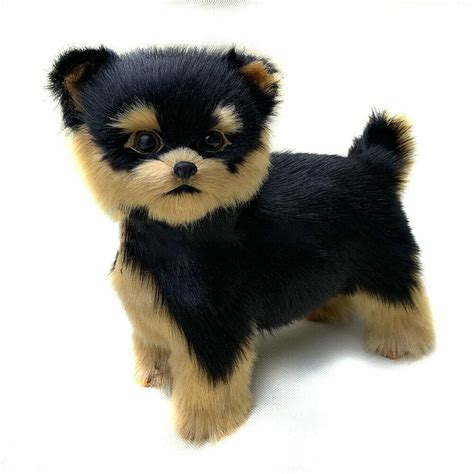Realistic Simulation Yorkie Dog Toy Push Doll | Ubuy India