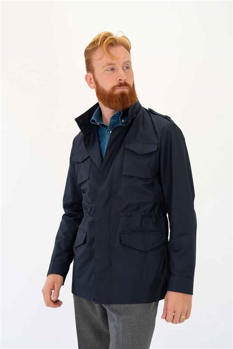 Men's Field Jacket Navy at Elaine Hudson blog