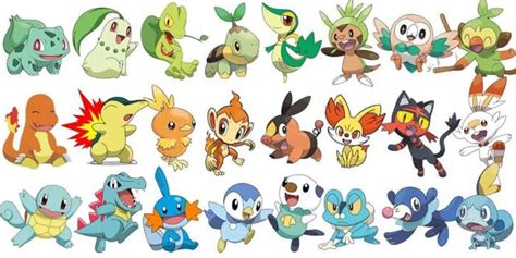 Pokemon Starter Pokemon List