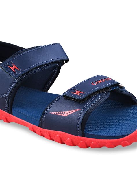 Buy Mens Sandals - Gc 22122 Blue Red Mens Sandals - Campus Shoes