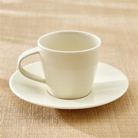Buy Marshmallow Porcelain Cup and Saucer - 180ml from Home Centre at ...