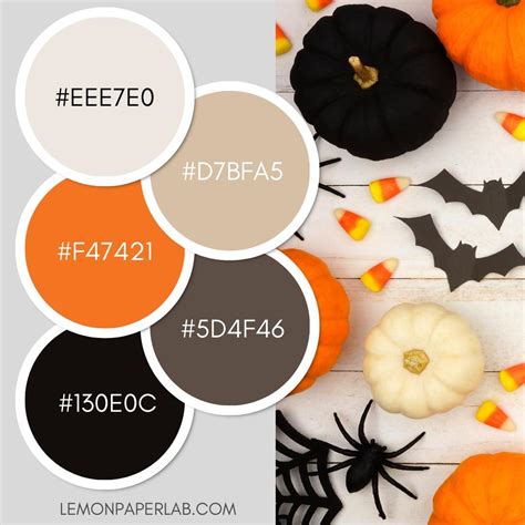 10 Halloween Color Palette Ideas - Lemon Paper Lab