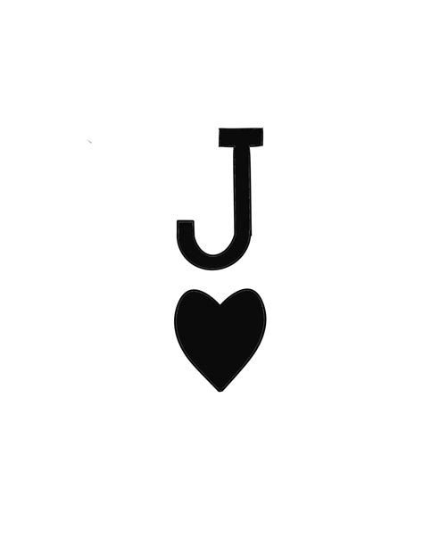 Heart-Shaped J Wall Decor