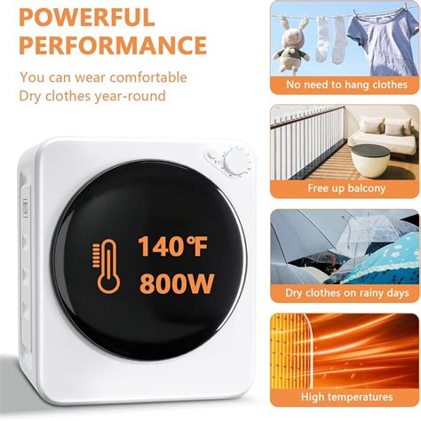 DOGHLY 1.8 Cu.Ft Compact Portable Dryer, Electric Clothes India | Ubuy
