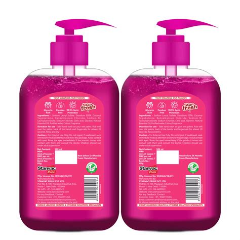 Stanfresh Hygiene Liquid Hand Wash Rose 500ml(Pack Of 2) – Stanvac Prime
