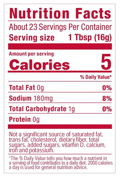 No Sugar Ketchup Nutrition Facts at Oscar Godson blog