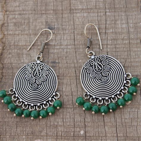 Jhumka: Buy Tarangi leaf Jhumka online at Bebaak Studio