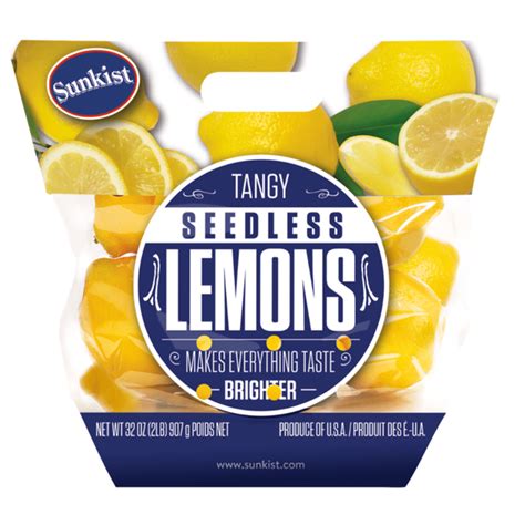 Sunkist Seedless lemons (2 lb) Delivery or Pickup Near Me - Instacart