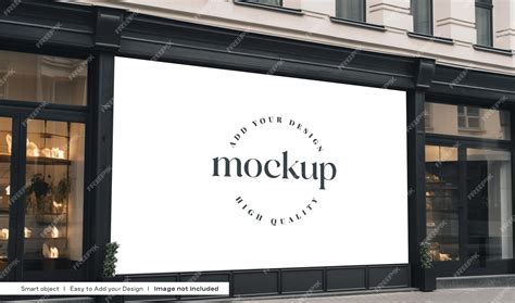 Premium PSD | Store branding facade mockup