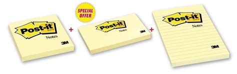 Buy Post-it Promo 8 - Post-it Notes in Yellow color pack - 654+655+660 ...