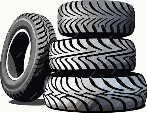 Premium Vector | Isolated stack of tires of tires car wheels ...