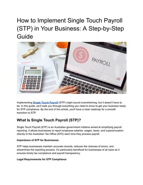 PPT - How to Implement Single Touch Payroll (STP) in Your Business_ A ...