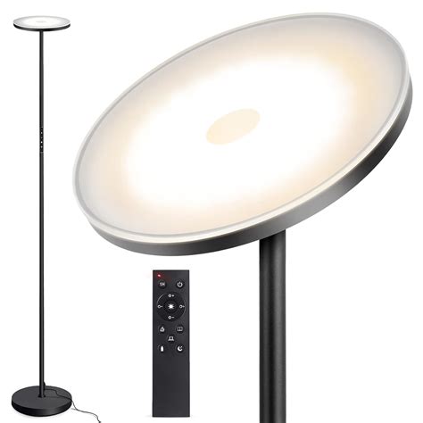 Outon Floor Lamp, 30W 2400LM LED Modern Torchiere Sky Lamp, Super ...