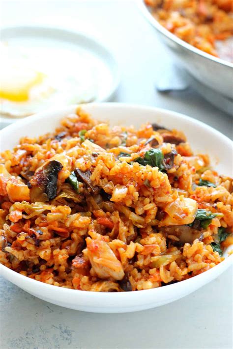 Kimchi Fried Rice - Crunchy Creamy Sweet