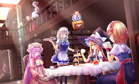kirisame marisa, remilia scarlet, flandre scarlet, izayoi sakuya, alice ...