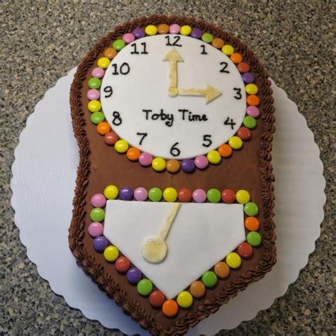 Clock Shape Cake - Truffles Cake