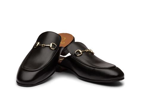 SUSH MULE - BLACK LEATHER SHOES – DABLR INDIA
