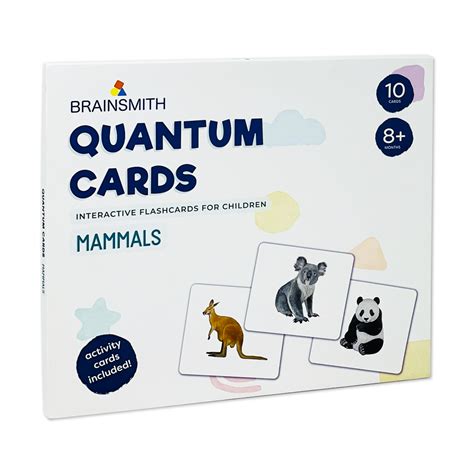 Mammals Quantum Cards | Flashcards for Kids Early Learning |Brainsmith