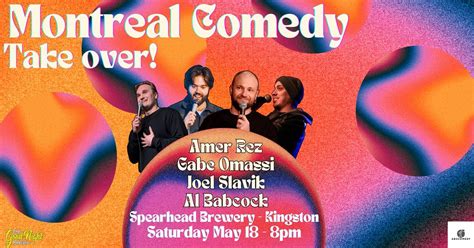 Live in Kingston! Montreal Comedy Take Over, Spearhead Brewing Company ...