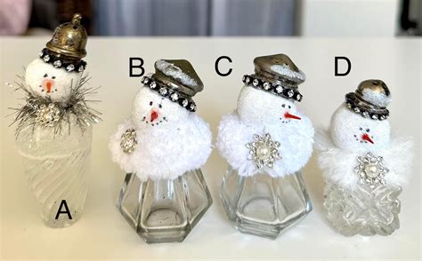 Pin by Debbie Gillespie on Salt and Pepper Shaker snowmen | Christmas ...