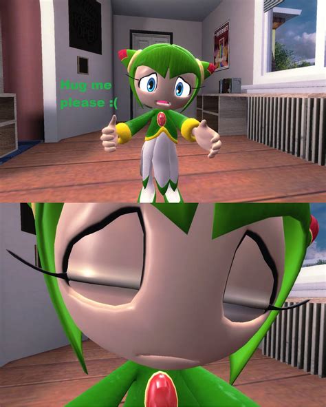 Hug me please :( (Cosmo The Seedrian) by TAILSANDCOSMOXCREAM on DeviantArt