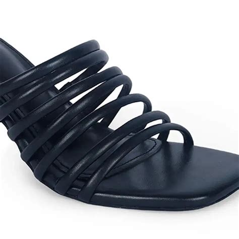 Buy Victoria Flaunt Multi Strap Black Sandles | Lino Perros