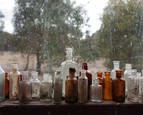 Download wallpaper 1280x1024 bottles, containers, glass, window sill ...