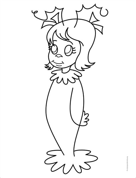 Cindy Lou Who Coloring Pages Printable Cindy Lou Who Coloring Page