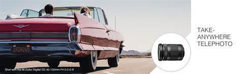 Olympus M. 40-150mm F4.0-5.6 R Zoom Lens (Black) for Olympus Micro 4/3 ...