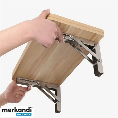Folding Triangular Bracket for Wall Shelves 60kg Maximum Load Easy ...