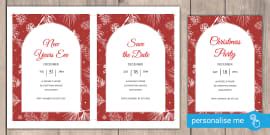 Linking Generations Christmas Performance Invitations Sheets