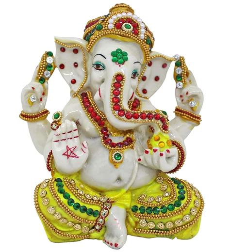 Buy TIED RIBBONS Decorative Ganesha Idol Statue Showpiece Figurine ...
