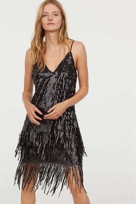 H&M + Sequined Dress