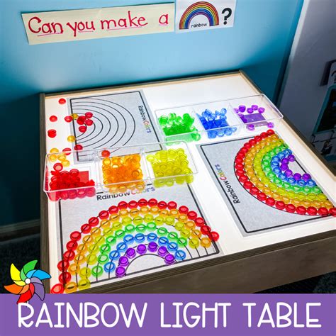 Rainbow Loose Parts Play for Preschool - Play to Learn Preschool