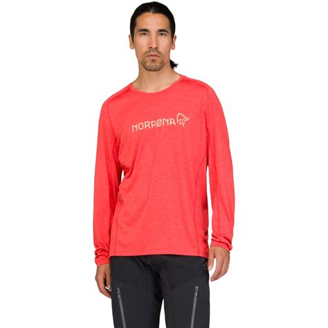 Norrona fjørå equaliser lightweight Long Sleeve Shirt Men - Paprika Red