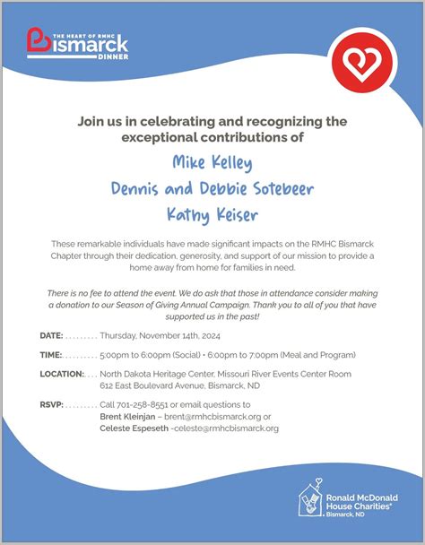 Ronald McDonald House Charities of Bismarck- Heart of RMHC Awards ...