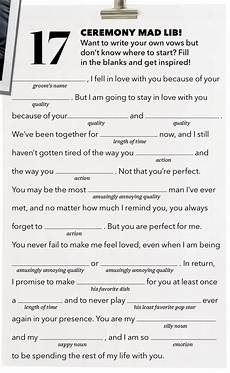 Fill In The Blank Vows Template by Wedding Vow Mad Lib From Brides Magazine Wedding Vows Fill In The Blank Vows Template