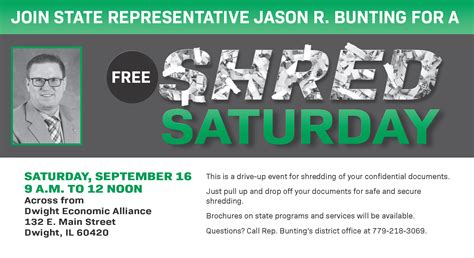 Free paper-shredding event next Saturday - Jason R. Bunting