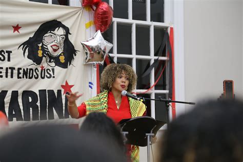 With ballot access in limbo, presidential candidate Claudia De la Cruz rallies supporters in ...
