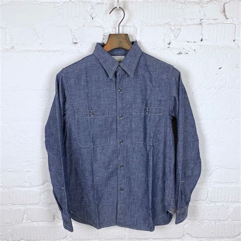 fullcount | 4810-22 basic chambray shirt indigo – stuf|f-official