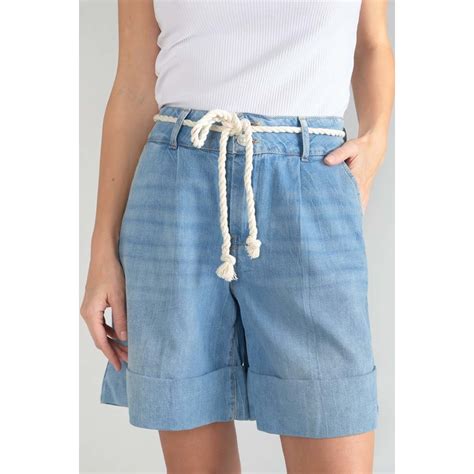 Le Temps des Cerises Bermuda-short shorts aus denim HELLIA Blau ...