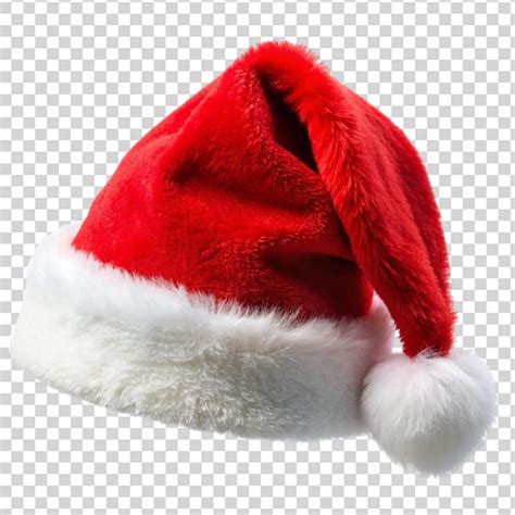 Santa hat isolated on transparent background | Premium AI-generated PSD