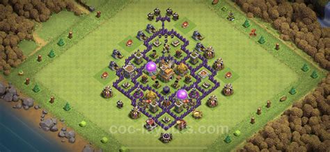 Farming Base TH7 with Link, Anti Everything, Hybrid - Clash of Clans ...