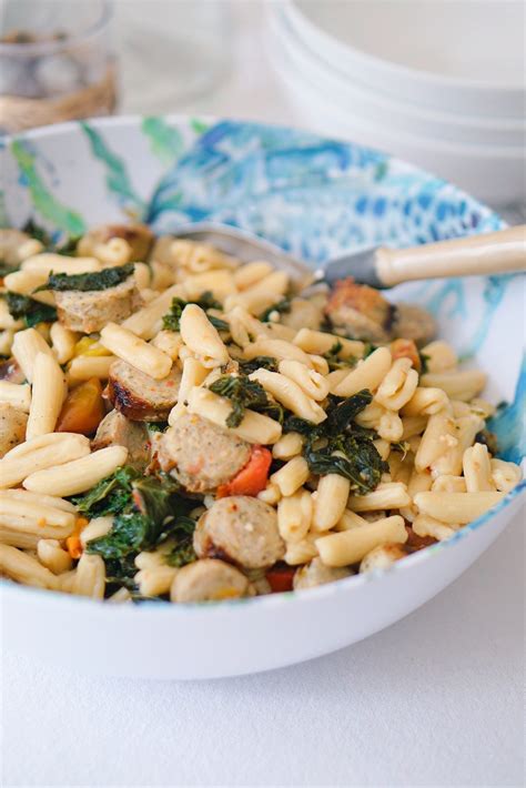 Cavatelli with al Fresco ‘Roasted Garlic’ Chicken Sausage - Rosa Diana