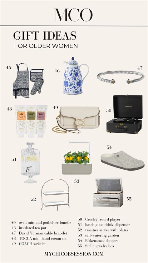 55 Gift Ideas for Older Women They'll Actually Want - MY CHIC OBSESSION