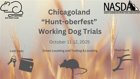 "Hunt-oberfest" NASDA Working Dog Trials - Chicagoland, The Chicagoland ...