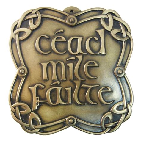 Céad míle Fáilte, Bronze plaque - The Temple Bar Pub