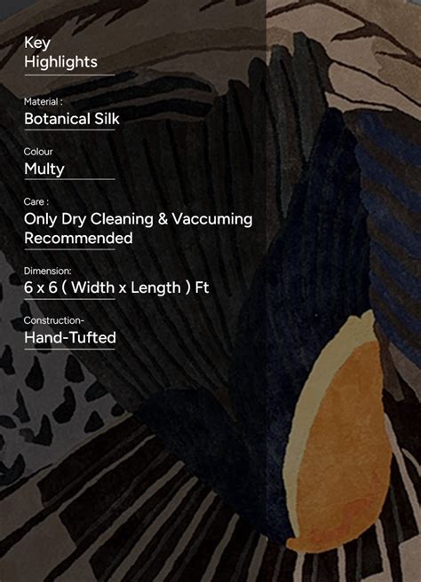 Buy Botanical Silk Carpet | Buy Round Living Room Carpet at Best Price ...