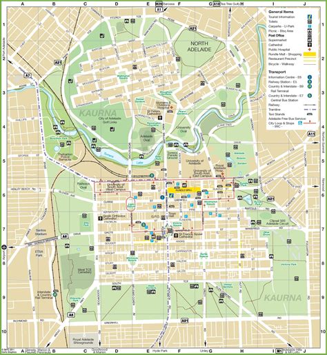 Adelaide city map